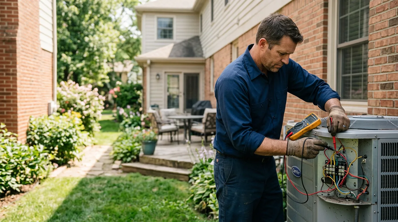 HVAC technician working near Eustis, ME